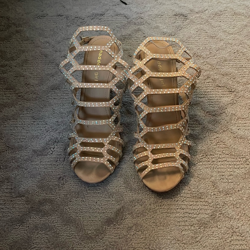 Madden Girl Rhinestone Heels